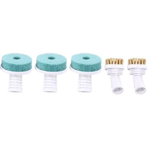 5Pcs for Deerma DEM ZQ600 ZQ610 Handheld Steam Vacuum Cleaner Replacement Parts Brush Head Mold Dust Removal Heads