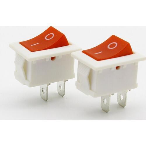 5pcs Electronic chassis electrical switch button switch small 21 * 15MM / KCD1 ship 2 feet power button