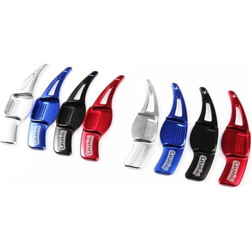 Aluminum 2pcs Car DSG Steering Wheel Shift Paddle Shifter Extension For Hyundai Veloster 2015 Interior Accessories