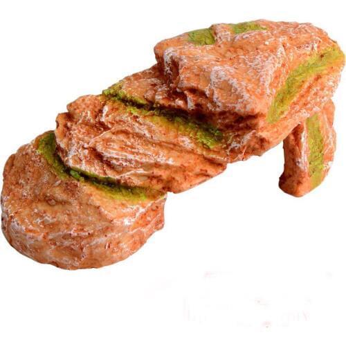 AsyPets Aquarium Resin Rockery Fish Cave Tortoise Bask Platform Landscape Rockery Decoration