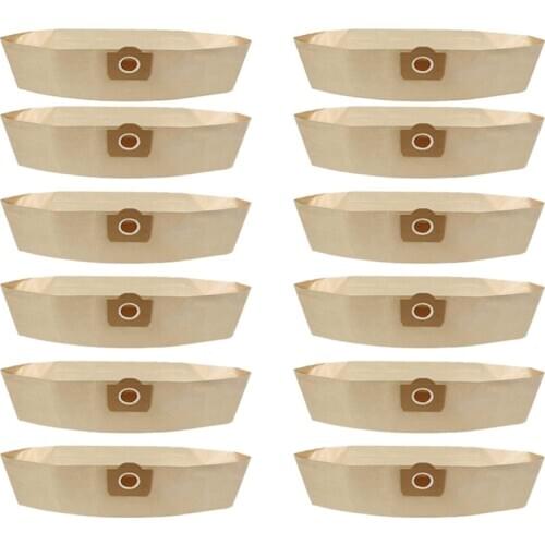 12x Suitable for Karcher 6.959-130.0 Vacuum Cleaner Accessories A2201 WD3 Dust Bag Filter Paper Bag
