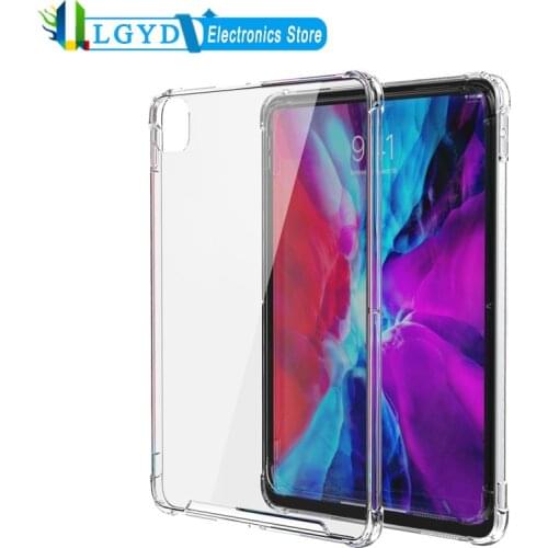 For iPad Pro 12.9 (2020)/iPad Pro 11(2020) Shockproof Acrylic Transparent Protective Case 11inch 12.9inch Tablet Cover Case