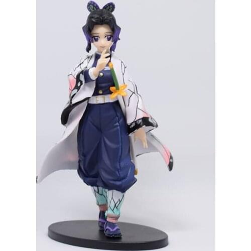14cm Japanese Anime Blade of Demon Destruction Kochou Shinobu PVC Action Figure Collection Model