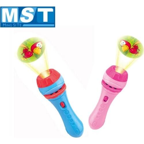 Projection Flashlight Early Educational Projector Light Creative Toys Sleep Lamp Flashing Stick Baby Sleeping Story For Kids