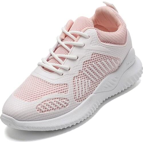 3cm Thick Outsole Sneakers Women Summer Breathable Running Shoes Girl Antiskid Spring Mesh Walking Shoes for Daily Travel
