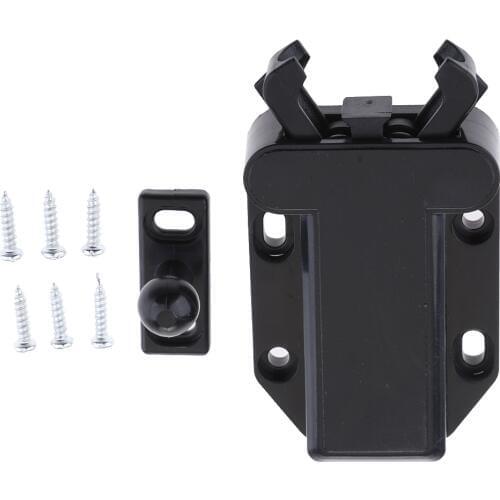Cabinet Kitchen Door Magnetic Push to Open Touch Catch Latch Black