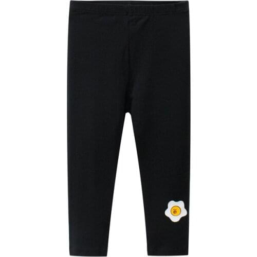 Girls Leggings 100% Cotton Boys Trousers Fille Kids Pants Girls Pants Skinny Print Cartoon Pattern Children Leggings Trousers