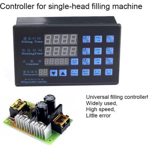 Single and Double Head Liquid Filling Machine Controller Panel Time Control Quantitative Automatic Manual Jog Foot Switch