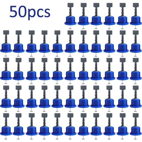 50pcs/lot Flat Ceramic Leveler Floor Wall Construction Tools Reusable Leveling System Kit