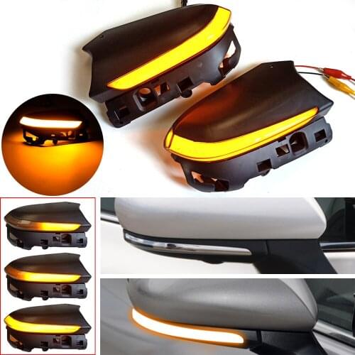 Sequential Flashing Mirror Lamp LED Turn Signal Light Dynamic Blinker For Toyota Camry XV70 C-HR CHR Prius XW50 PHV 2018-2020
