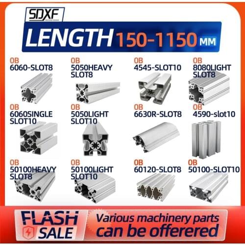 Industrial aluminum profile European standard 4545L 4590 50100 6630R 6060 60120 8080 aluminum alloy frame profile