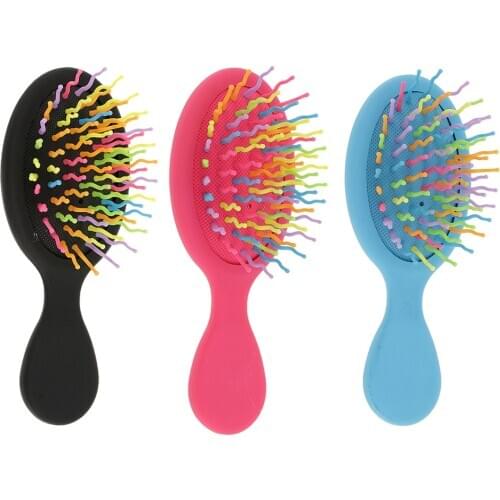 Pro Salon Cushion Brush Detangling Hair Extension Shower Comb Scalp Massage