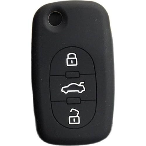 Dont touch my key silicone rubber key cover case shell protector for Audi A2 A3 A4 A6 A8 TT 3button Fob Case Cover