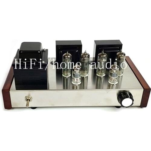 6F2 vacuum composite tube pushes the 6P1 push-pull tube amplifier, output power: 12W*2, input sensitivity: 500mV--2000mV