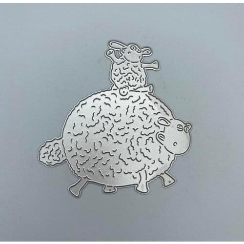 Big sheep playing with the lamb New Design Craft Metal Cutting Dies Scrapbooking Album DIY Paper Card Craft Embossing Die Cuts