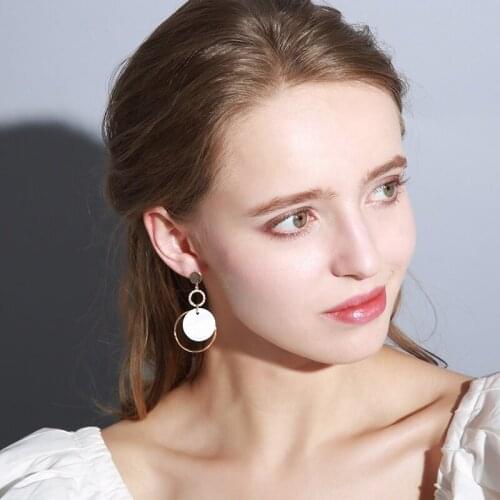 Dara Round French Ear Clip Fall Winter Women Earrings 2021 Trendy Fashion Jewelry