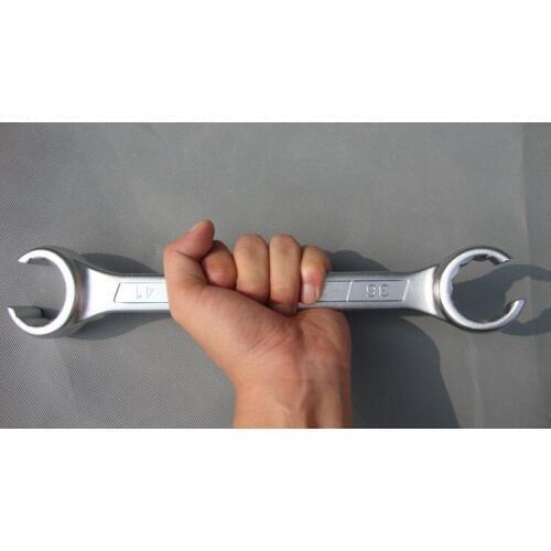 2pcs 11-19 flare nut wrench ratchet oil pipe spanner auto truck repairing hand tool ,tire repair tool