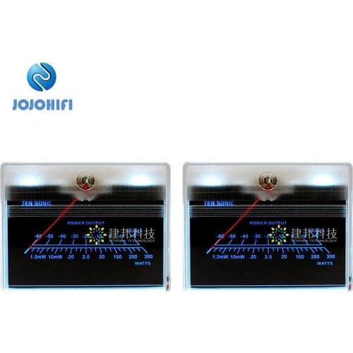 2x Inverted TN-90 High Precision VU Meter DB Power Discharge Flat Table Pre-Stage Sound Card Sound Pressure VU Meter w/Backlight