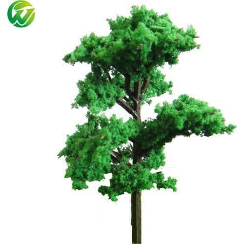 4cM-12CM Green Plastic Scale Street Model Trees For Train Railway Architecture Scenery HO N OO Layout