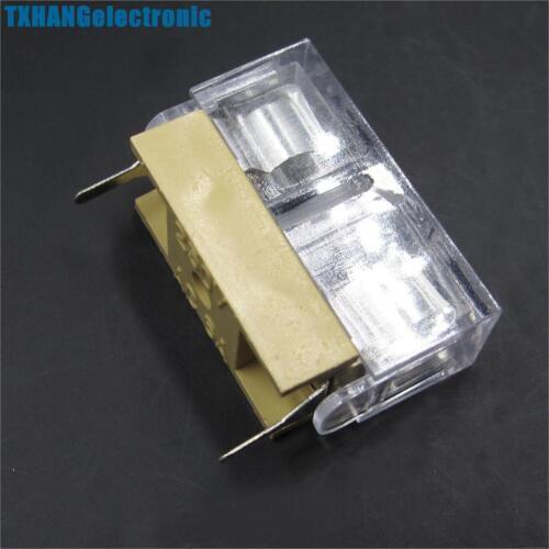 5PCS Panel Mount PCB Fuse Holder Case With Cover For 5x20mm Fuse 250V 6A diy electronics