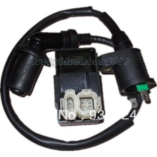 Motorcycle Accessories Parts 6 pins AC CDI box + Ignition Coil for GY6 Scooter Moped QMB139 50cc -150CC