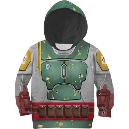 Fast Delivery Children Star Cosplay Hoodie 3D Printed Sweatshirt Kid Casual Streetwear Pullover Men Autumn Winter Long Coat