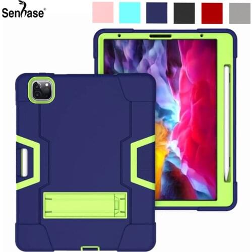 For Apple iPad Pro 11 2020 A2068 A2228 A2230 A2231 Case Shockproof Kids Safe PC Silicon Hybrid Stand Full Body Tablet Cover