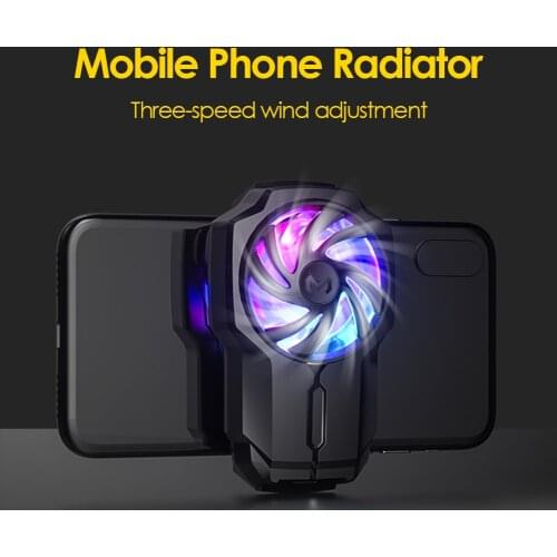 For PUBG Mobile Phone Cooler Cooling Fan Gamepad Holder Bracket Fan Radiator For IPhone Huawei Xiaomi Tablet USB Charging