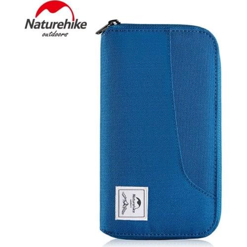 Naturehike RFID Travel Wallet Bag Unisex 600D Nylon Purse Multifunctional Card Passport Case Storage Bag
