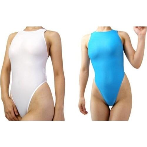 SUKUMIZU Hot Thong One Piece Swimwear Backless High Cut Swimsuit Womens Thong Bathing Suits Leotard Bodysuit