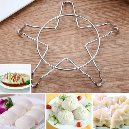 Metal Food Steaming Rack Stand Multi-functional Steam Rack Kitchen Cooking Tool Stainless Steel Multi Kinds Steamer Basket
