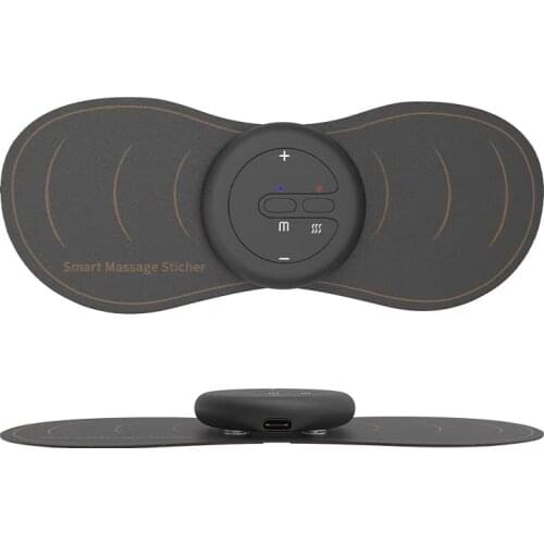 Mini USB Electric Massager Pad Low Frequency Pluse Stimulation Massage Stickers EMS Full Body Muscle Relaxing Neck Massager