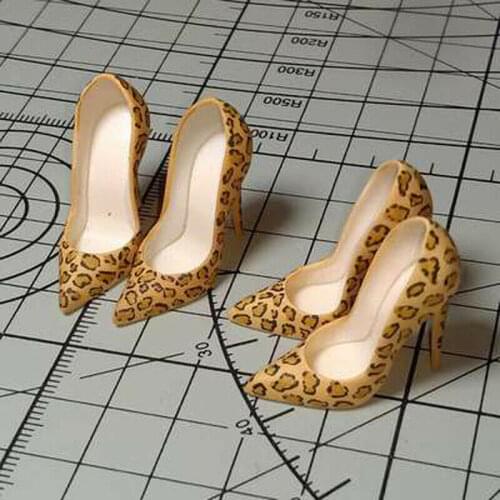 Custom 1/6 Scale High-heel Shoes Model For 12" Female Doll Figure