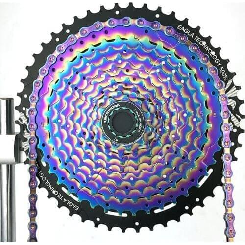 MTB 11S 11-50T Rainbow Cassette 11 Speed Cassette Full steel Durable Ultralight Mountain Bike Flywheel Sprocket For Shimano Sram