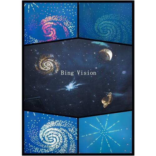 Twinkle and shooting fiber optic star ceiling kit,160 pcs shooting star + 400 pcs twinkle stars+24 key remote