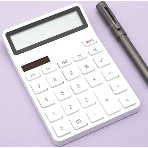 Youpin LEMO Desktop Calculator Photoelectric Dual Dive 12 Number Display Automatic Shutdown For Office Finance Business