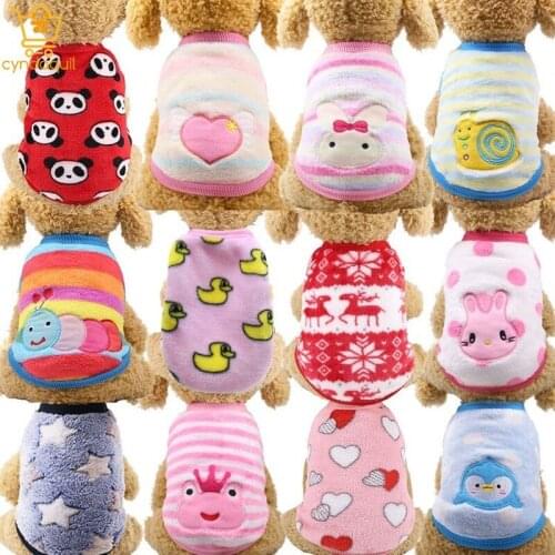 Dog Clothes Flannel Warm Tea Suit for Dog Winter Snowsuit Clothes for Yorkie Dogs Bathrobe for Dogs Dog´s Sweater Autumn Coat