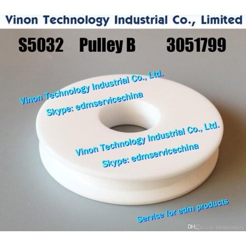 3051799 edm Pulley B Roller Unit S5032 Ø68x61dmm, used for S5031 Pully B assembly 3051202, 3054736, MW403811D A530D,A325D,AQ325L