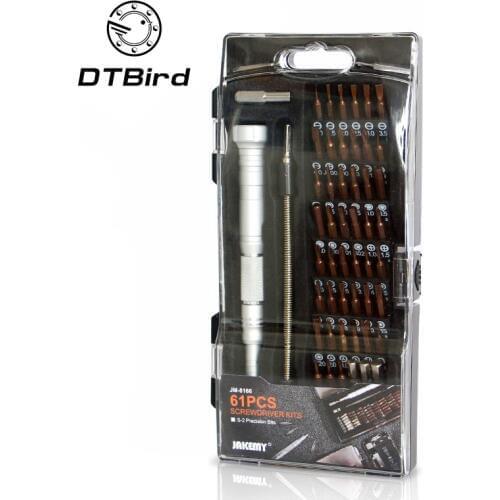 JM-8166 Screwdriver Set Multitul Magnetic Screwdriver Bit 61 in 1 Screw Driver Multi-functional Electronic Repair Tool