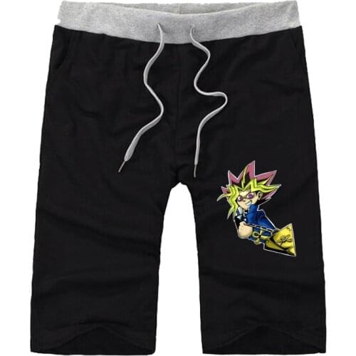 Anime Yu Gi Oh shorts teenagers Loose Sport Short Pants Men Summer Male cotton Sweatpants Fitness Workout Shorts