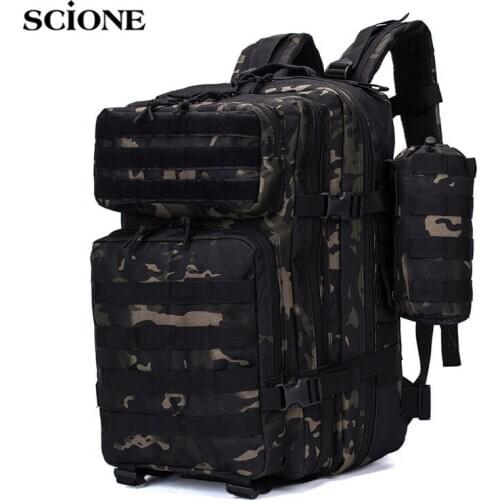 Tactical Shoulder Backpack Molle Outdoor Backpack For Men Waterproof Army Camping Travel Hiking Trekking Tactical Bag X124A