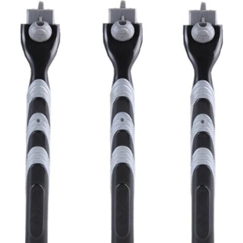 1Pc Universal Men Manual Beard Shaving Trimmer Razor Long Handle for 3-Layer Blade New