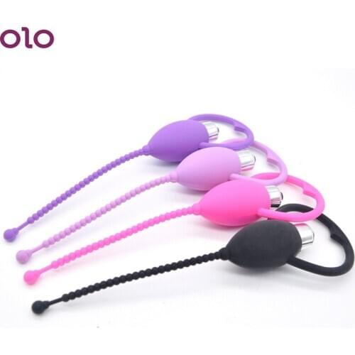 Urethral Vibrator Catheter Penis Plug Sex Toys for Men Urethral Plug Penis Insertion Silicone Dilators Vibrators Adult Products