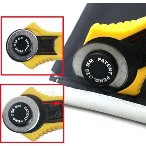 Tailor Supplies Rotary Cutter Leather Craft tools Safe Roller Wheel Round Cutting Knife Patchwork Fabrics Design Diy Hand Tool