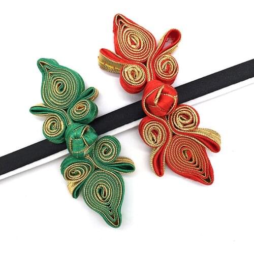 10 Pairs Handmade Flower Shape Chinese Knot Buttons for Tang Suit Cheongsam DIY Sewing Materials