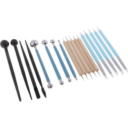 18 Pieces Polymer Clay Tools Modeling Clay Sculpting Tools Kits For Pottery