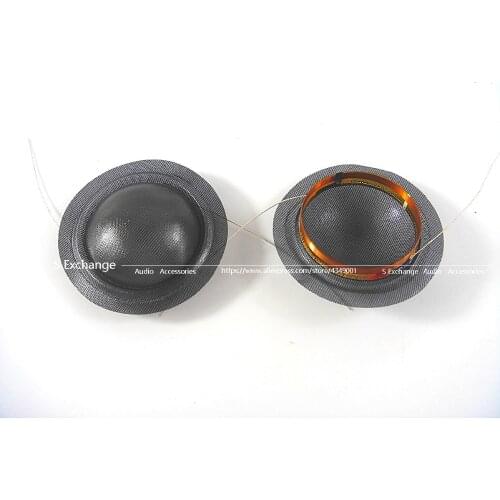2PCS 28mm 28 Core Treble Voice Coil Crystal Diaphragm Black Translucent Film Tweeter Speaker repair 1Pairs