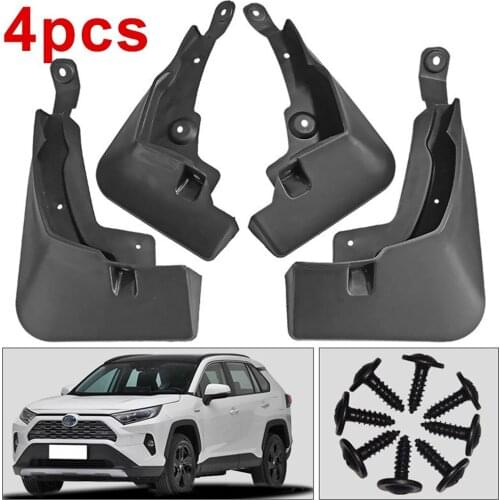 4pcs Car Mud Flaps Fenders Fit For Toyota RAV4 2019-2021 Wheel Front Rear Mudguard Splash Protective Guards Baffle Exterior Part