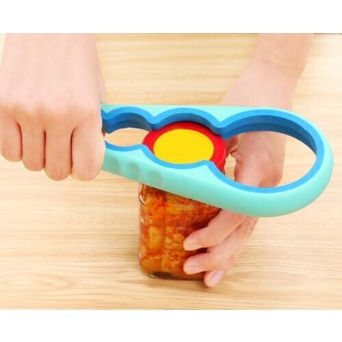 4 in1 Handy Anti-slip Multifunction Screw Cap Jar Bottle Opener Creative Gourd-shaped Can Opener Screw Pro Kitchen Open Tools