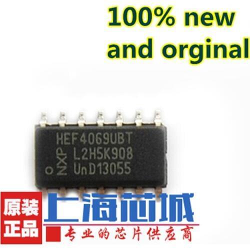 50PCS HEF4069UBT SOP14 Hex inverter New and original
